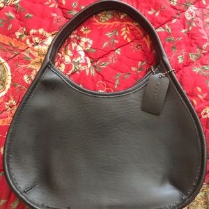 Small coach handbag, black